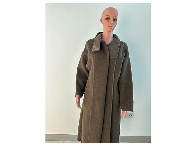 ISABEL MARANT Abrigo largo Abrigos Cachemira Castaño - vista 4