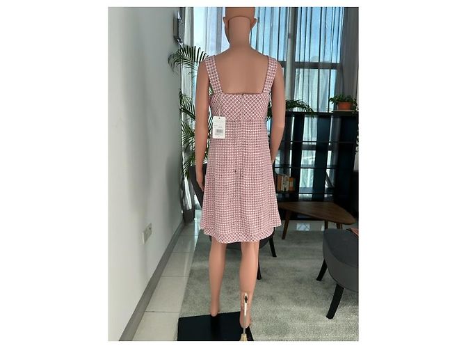 Chanel 14SS Fantasy Tweed-Kleid Pink - Ansicht 5