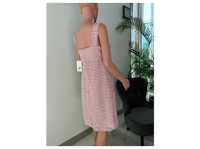 Chanel 14SS Fantasy Tweed-Kleid Pink - Ansicht 6