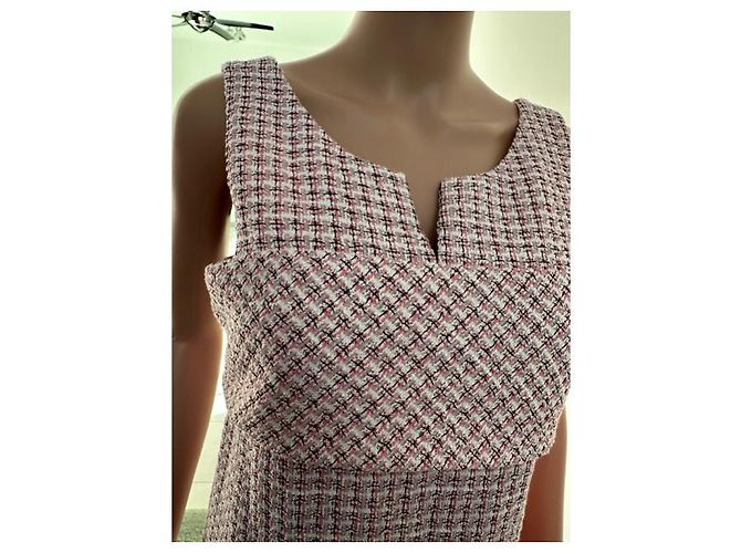 Chanel 14SS Fantasy Tweed-Kleid Pink - Ansicht 7