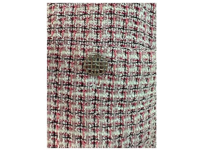 Chanel 14SS Fantasy Tweed-Kleid Pink - Ansicht 9