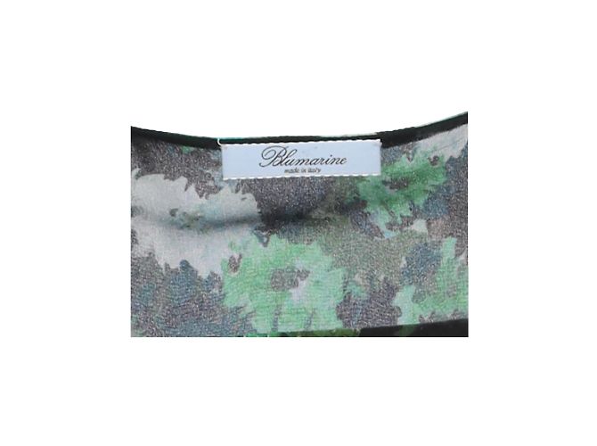 Blumarine Midi-Grünes Blumenkleid - Ansicht 3