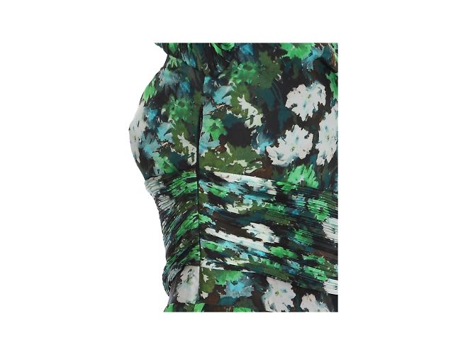 Blumarine Midi-Grünes Blumenkleid - Ansicht 5