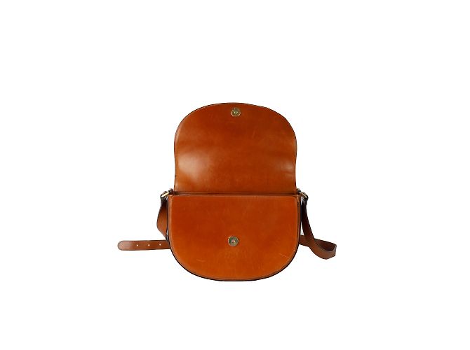 Tanino Crisci Leder-Umhängetasche Beige - Ansicht 5