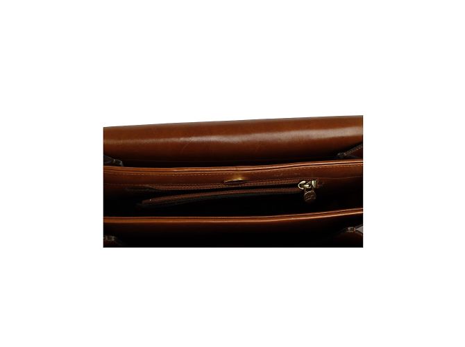 Tanino Crisci Leder-Umhängetasche Beige - Ansicht 6
