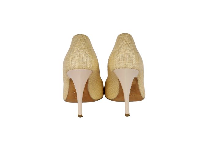 Fendi Peep-Toe-Pumps mit asymmetrischer Schleife Fleisch - Ansicht 3