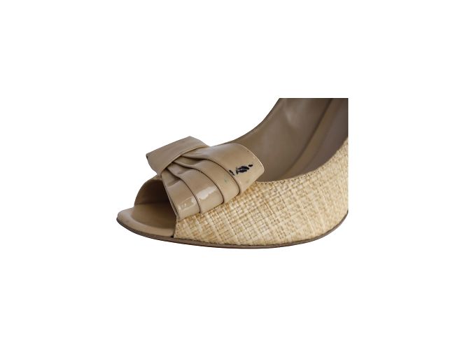 Fendi Peep-Toe-Pumps mit asymmetrischer Schleife Fleisch - Ansicht 6