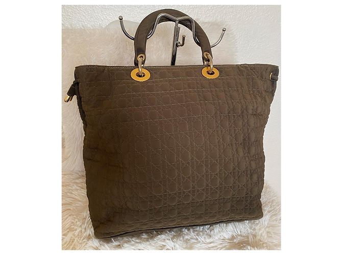 Borsa Christian Dior Lady Dior Cannage Khaki Cachi - vista 2