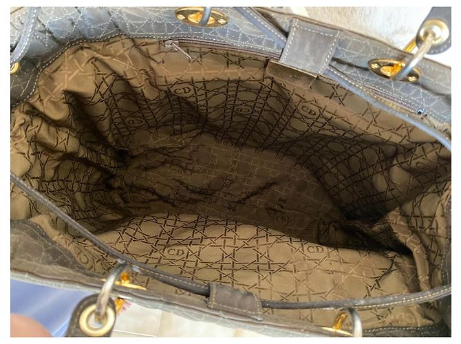 Borsa Christian Dior Lady Dior Cannage Khaki Cachi - vista 3