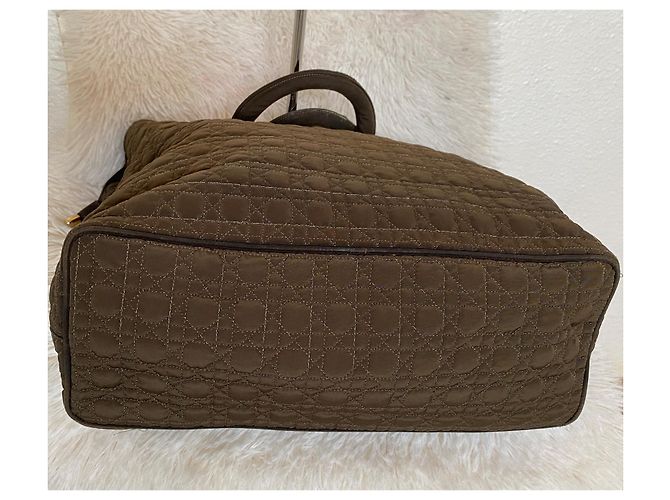 Borsa Christian Dior Lady Dior Cannage Khaki Cachi - vista 4