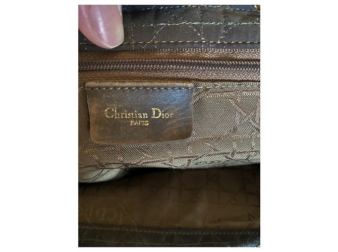 Borsa Christian Dior Lady Dior Cannage Khaki Cachi - vista 5