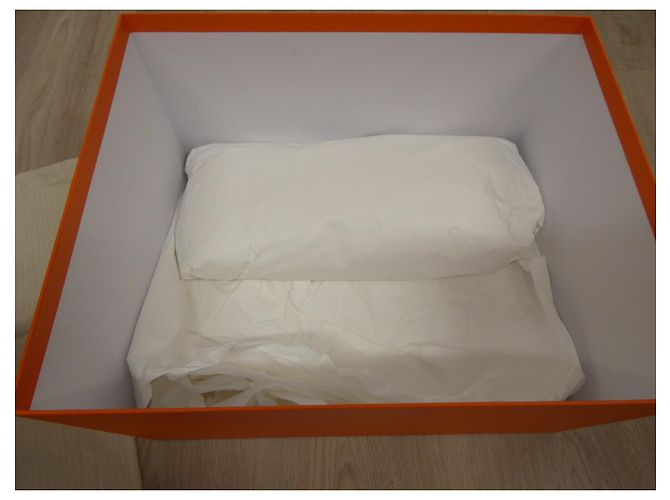 caixa hermès completa para bolsa hermès birkin 30cms Laranja - vista 8