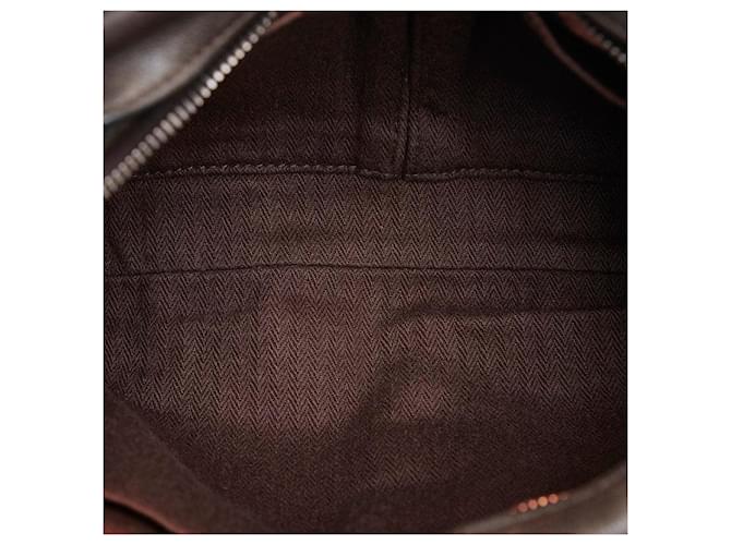 Hermès Pelle Caravan Orizzontale PM Marrone - vista 11