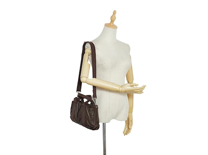 Hermès Pelle Caravan Orizzontale PM Marrone - vista 14