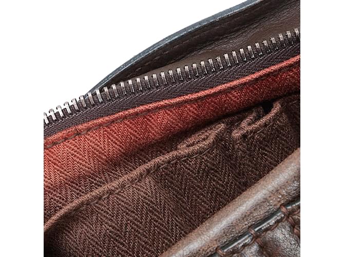 Hermès Pelle Caravan Orizzontale PM Marrone - vista 8