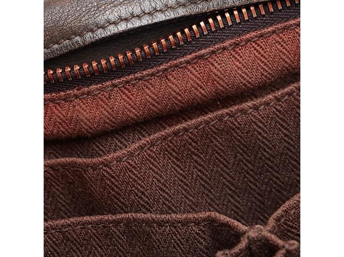 Hermès Pelle Caravan Orizzontale PM Marrone - vista 9