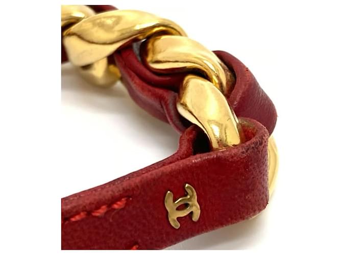 Bracciale a catena Chanel CC Coco Mark Rosso - vista 7