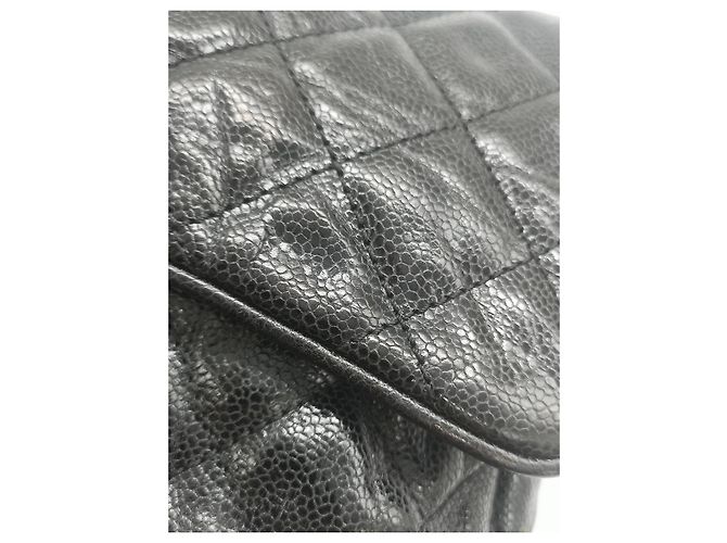 Timeless Chanel Sac Rabat in pelle d'agnello nera Nero - vista 2