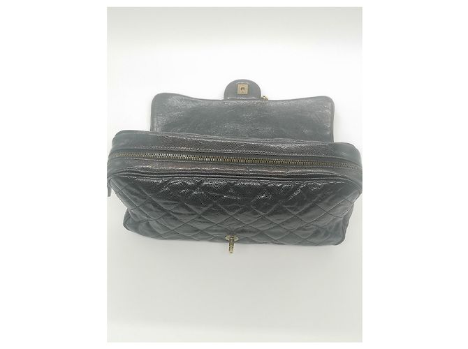 Timeless Chanel Sac Rabat in pelle d'agnello nera Nero - vista 3