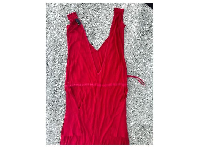 Fendi ärmelloses Kleid Rayon Rot - Ansicht 11