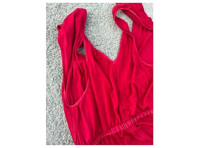 Fendi ärmelloses Kleid Rayon Rot - Ansicht 12