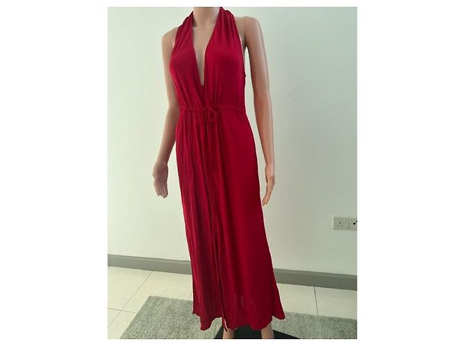 Fendi ärmelloses Kleid Rayon Rot - Ansicht 2