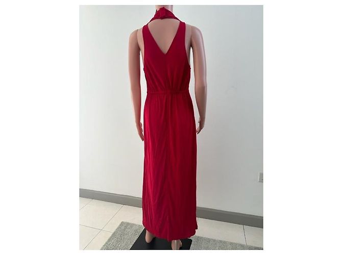 Fendi ärmelloses Kleid Rayon Rot - Ansicht 3