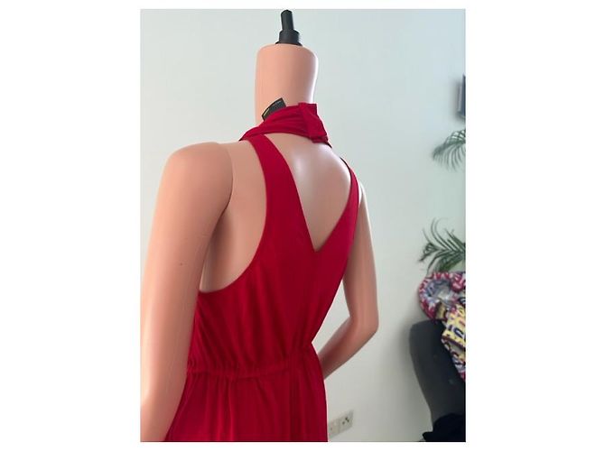 Fendi ärmelloses Kleid Rayon Rot - Ansicht 4