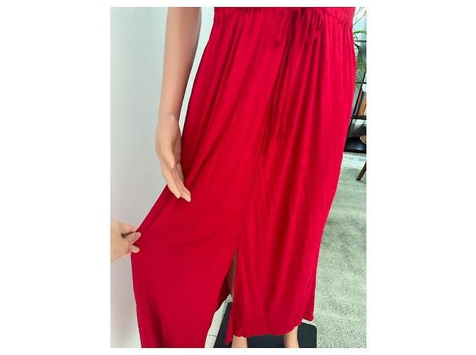 Fendi ärmelloses Kleid Rayon Rot - Ansicht 8