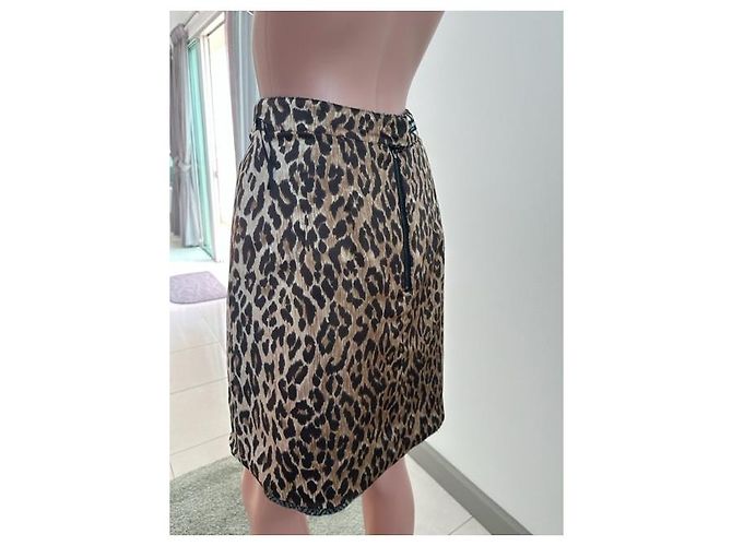 DOLCE & GABBANA ◆ Leoparden-Rockfutter Grau - Ansicht 8