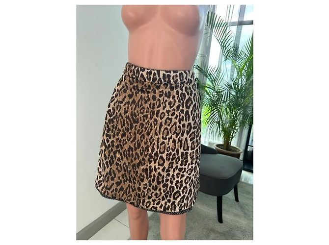 DOLCE & GABBANA ◆ Leoparden-Rockfutter Grau - Ansicht 9