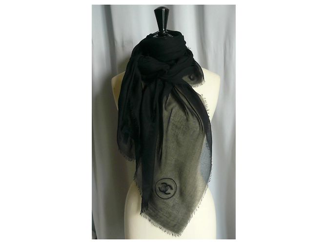 CHANEL Etole noire ultra douce cachemire Natale 2009 Neuve Nero - vista 2