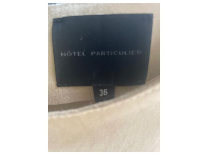 Hôtel Particulier Lederkleid ''Kalbsveloursleder'' Beige - Ansicht 2