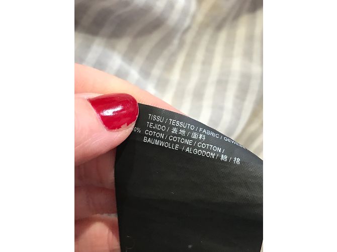 SAINT LAURENT Tops T.Internacional M Algodón Gris - vista 7