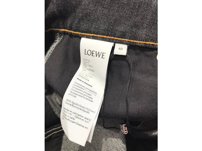 LOEWE Jeans T.FR 40 Cotone Blu - vista 6