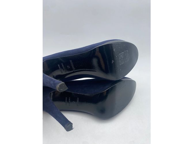 Hermès Absätze T.EU 41 Wildleder Blau - Ansicht 6
