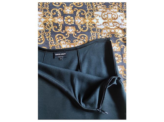 Falda negra Giorgio Armani de poliéster Negro - vista 5