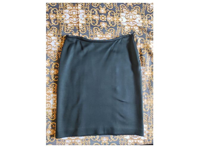 Falda negra Giorgio Armani de poliéster Negro - vista 6