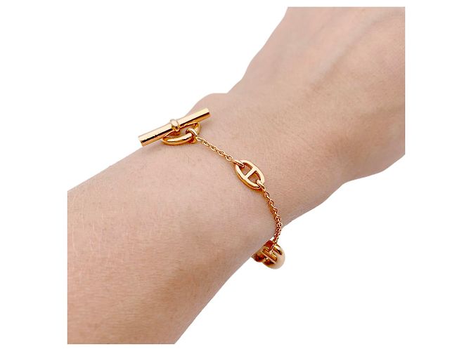 Chaîne d'ancre Hermès Hermes-Armband, "Farandole", Rotgold. - Ansicht 7