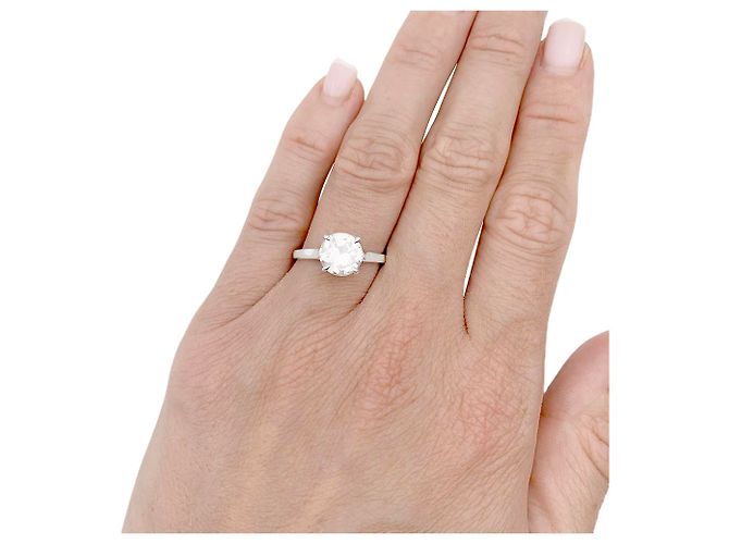 inconnue Diamant-Solitärring. - Ansicht 8