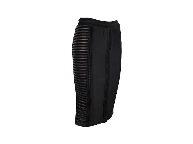 Falda midi elástica Roberto Cavalli Negro - vista 2