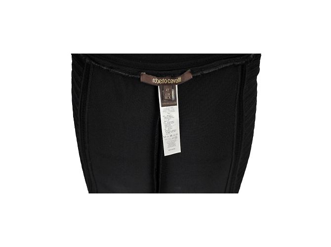 Falda midi elástica Roberto Cavalli Negro - vista 4