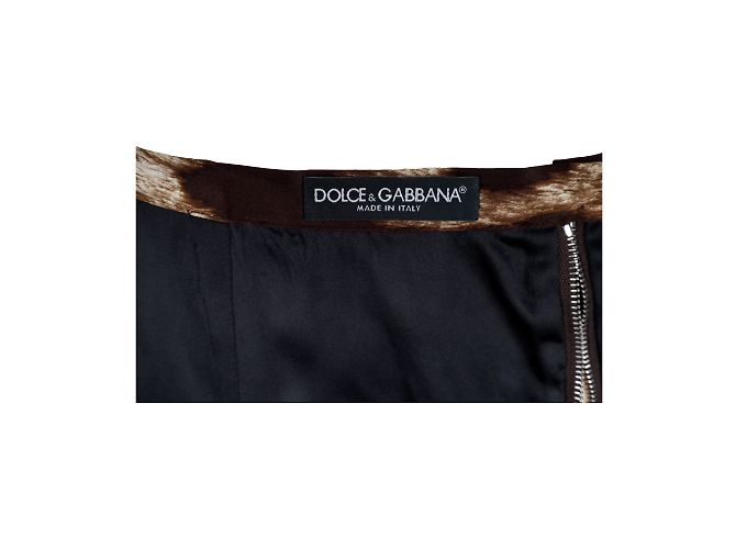 Dolce & Gabbana Saia com estampa de leopardo Marrom - vista 3