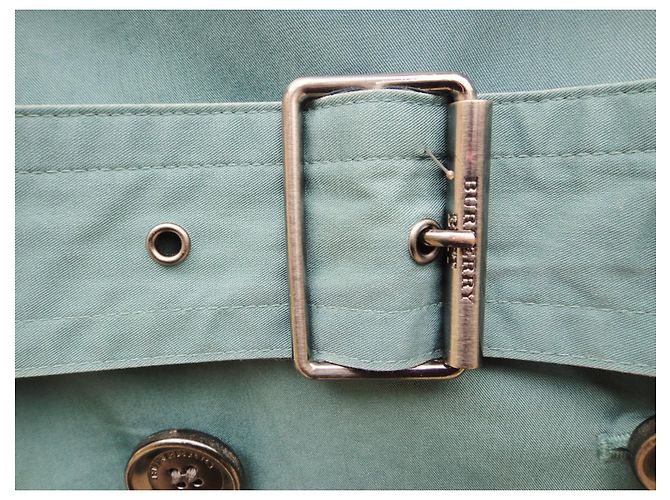 trench Burberry Brit size 38 Blu chiaro - vista 7