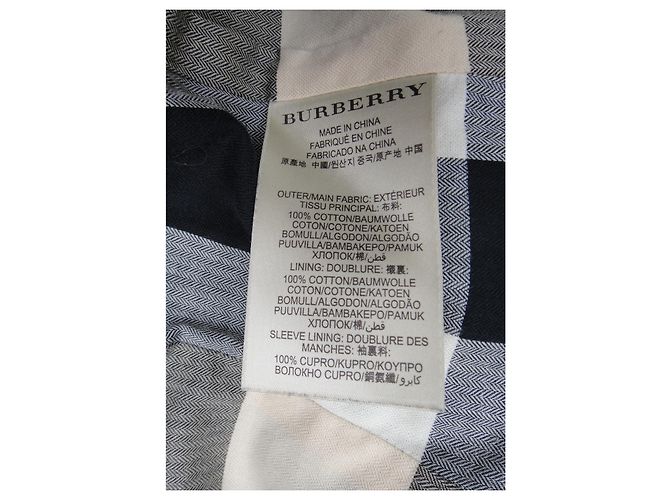 trench Burberry Brit size 38 Blu chiaro - vista 8