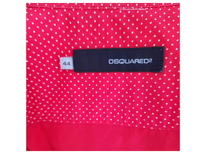 Dsquared2 Baumwollhemd Rot - Ansicht 2