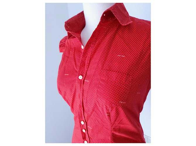 Dsquared2 Baumwollhemd Rot - Ansicht 4