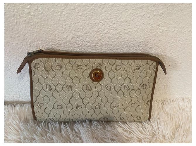 Set Borsa da Viaggio Christian Dior Beige in Tela - vista 10