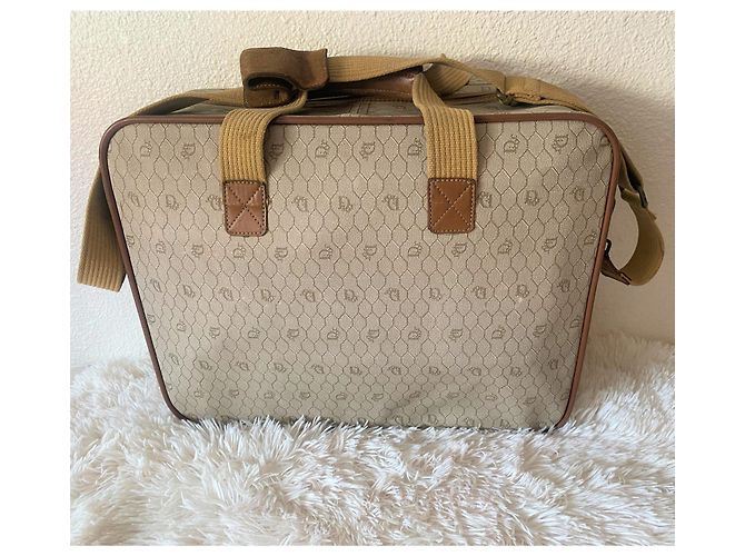 Set Borsa da Viaggio Christian Dior Beige in Tela - vista 2