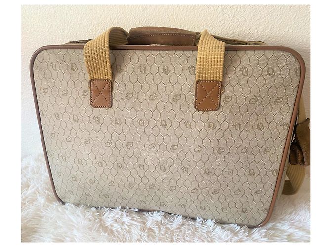 Set Borsa da Viaggio Christian Dior Beige in Tela - vista 3